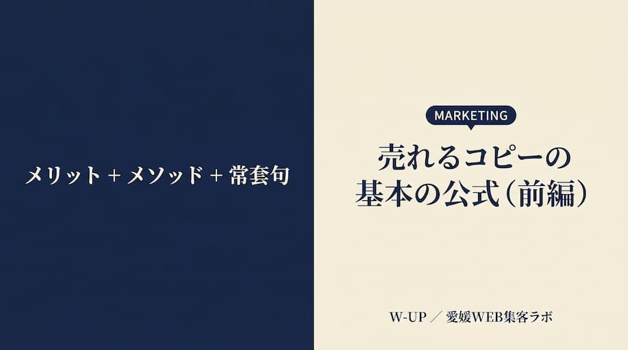売れるキャッチコピーの作り方（前編） ― 基本の公式と3つの心構え