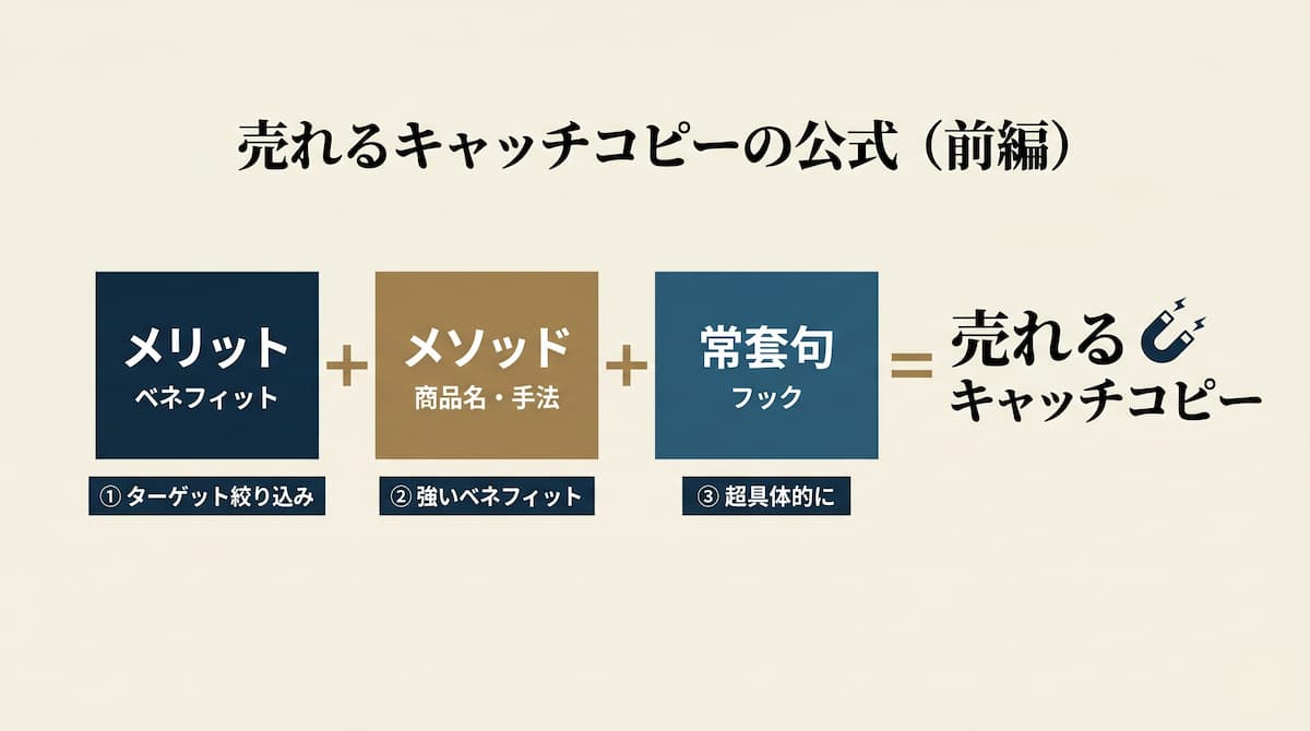 売れるキャッチコピーの作り方（前編） ― 基本の公式と3つの心構え