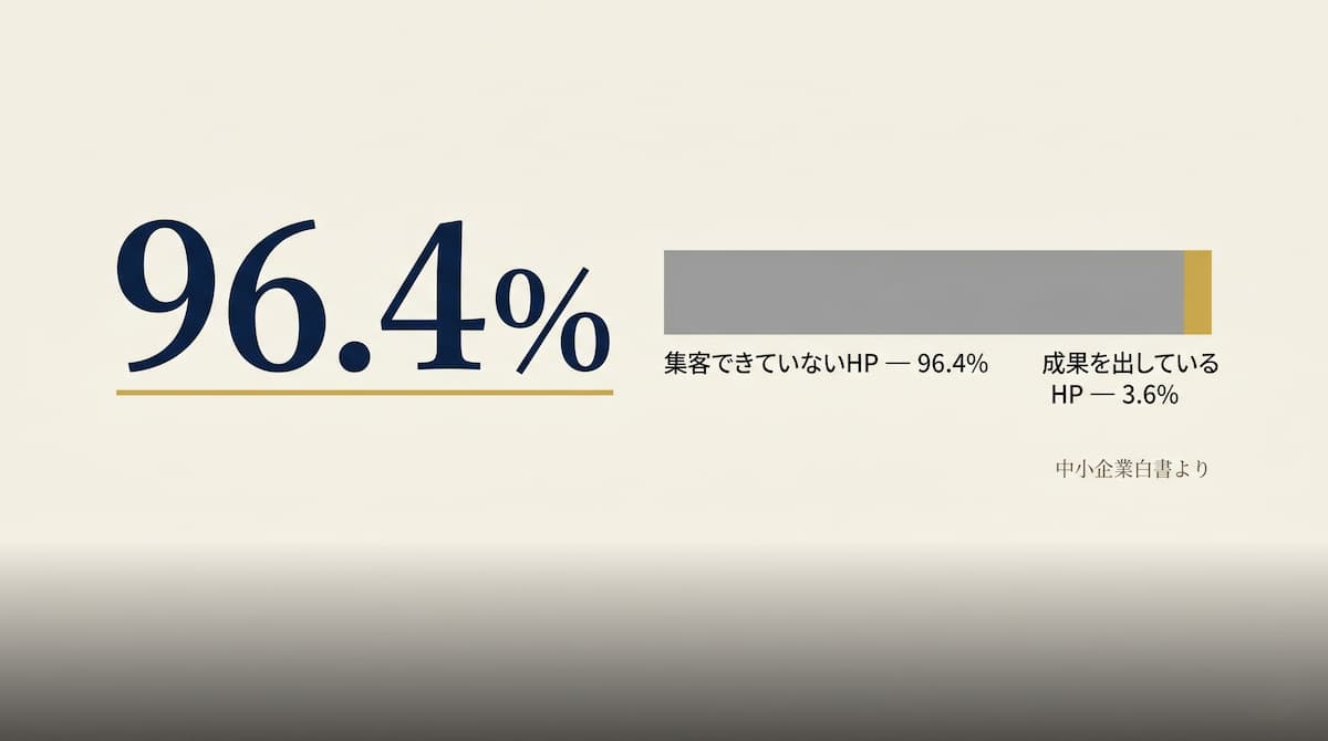 HPに100万円かけても売れない理由 ― 96.4%の会社が最初に間違えるマーケティングの大原則