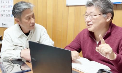 クライアントとの打ち合わせの様子