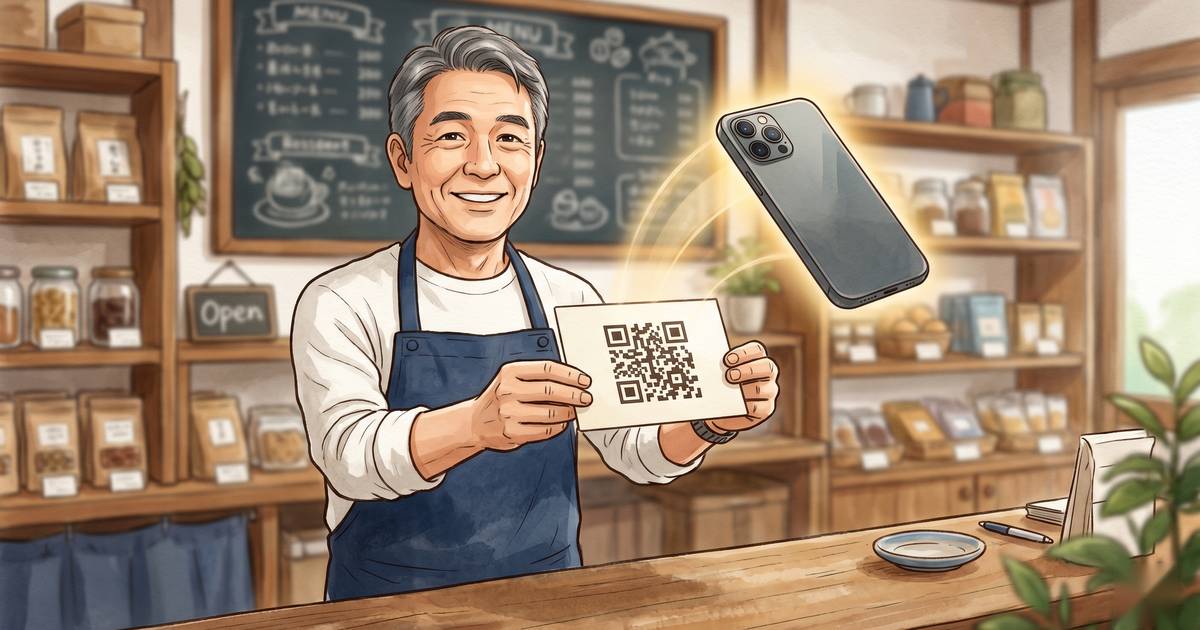 クチコミお願いカードとQRコードを「カメラから」読み取る正しい運用