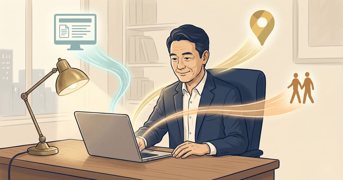 求人媒体・GBP・社員紹介の3つのルートが採用HPに収束し、応募者が増える仕組みを示すイラスト